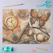 Steampunk Clock | Monarch | VIKTORIANISCH | Brille Seidenpapier (Basteln)