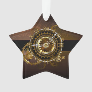 Steampunk clock ornament