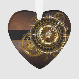 Steampunk clock ornament