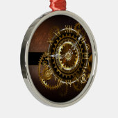 Steampunk clock ornament aus metall (Rechts)
