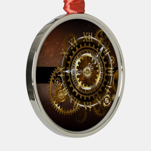 Steampunk clock ornament aus metall (Rechts)