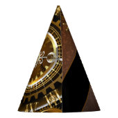 Steampunk clock partyhütchen (Rückseite)