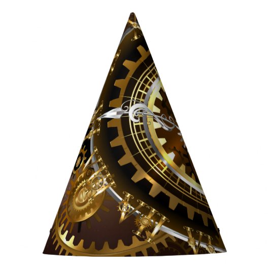 Steampunk clock partyhütchen (Vorderseite)