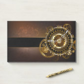 Steampunk clock post-it klebezettel (Auf Schreibtisch)