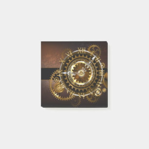 Steampunk clock post-it klebezettel