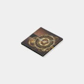 Steampunk clock post-it klebezettel (angewinkelt)