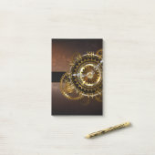 Steampunk clock post-it klebezettel (Auf Schreibtisch)