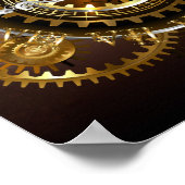 Steampunk clock poster (Ecke)