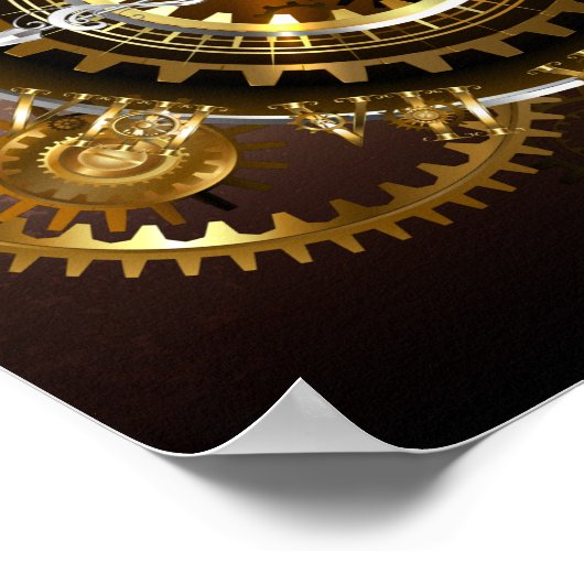 Steampunk clock poster (Ecke)