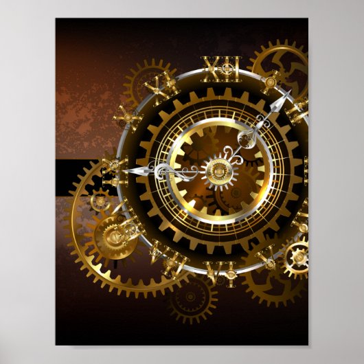 Steampunk clock poster (Vorne)