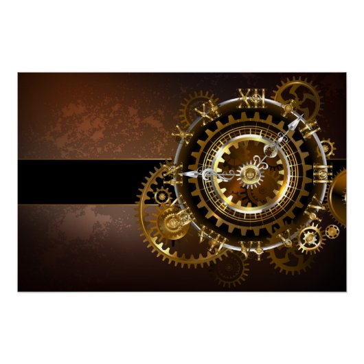Steampunk clock poster (Vorderseite)