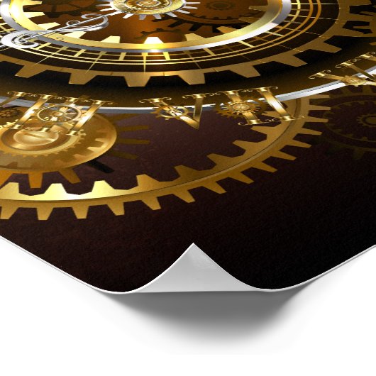 Steampunk clock poster (Ecke)