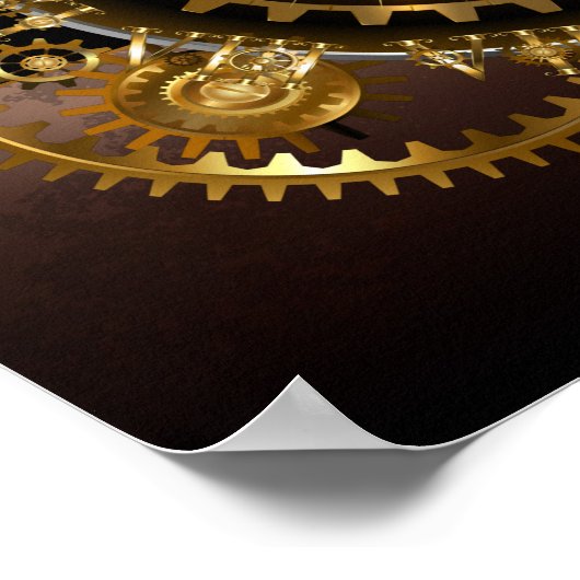 Steampunk clock poster (Ecke)