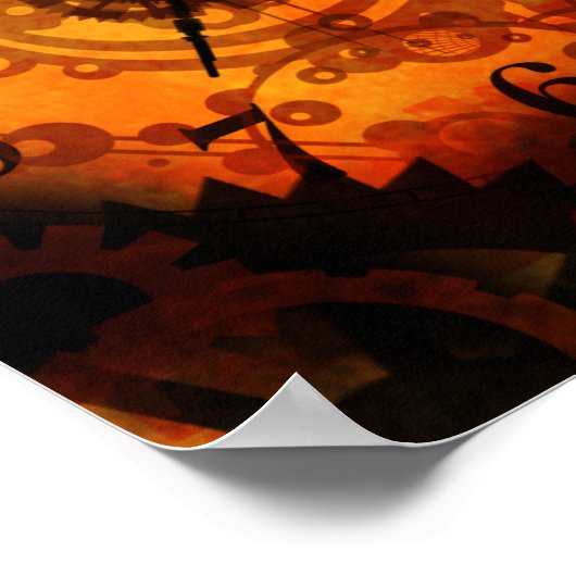 Steampunk Clock Poster (Ecke)