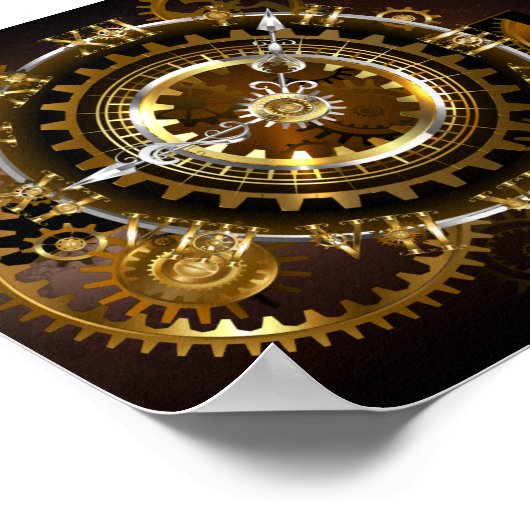 Steampunk clock poster (Ecke)