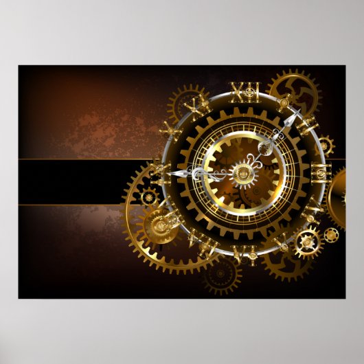 Steampunk clock poster (Vorne)