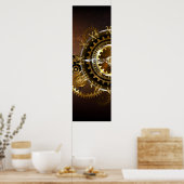 Steampunk clock poster (Küche)