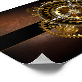Steampunk clock poster (Ecke)