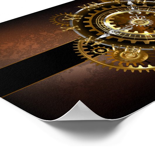 Steampunk clock poster (Ecke)