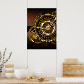 Steampunk clock poster (Küche)