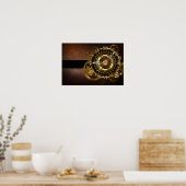 Steampunk clock poster (Küche)