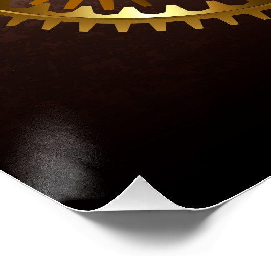 Steampunk clock poster (Ecke)