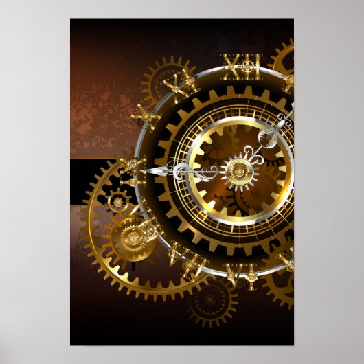 Steampunk clock poster (Vorne)