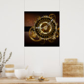 Steampunk clock poster (Küche)