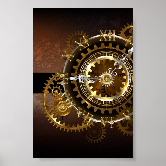 Steampunk clock poster (Vorne)