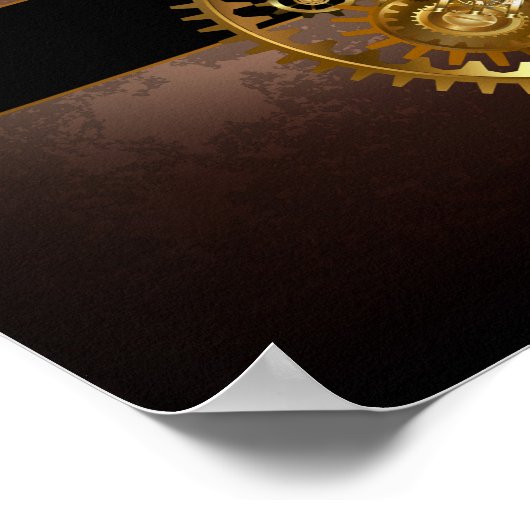 Steampunk clock poster (Ecke)