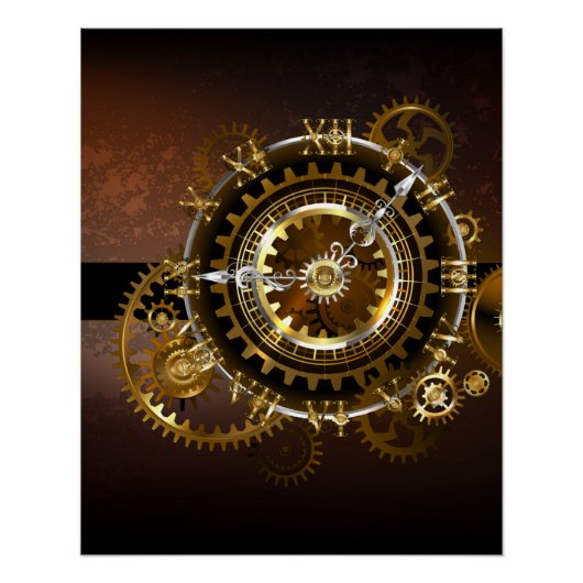 Steampunk clock poster (Vorderseite)