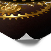 Steampunk clock poster (Ecke)