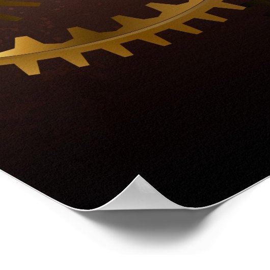 Steampunk clock poster (Ecke)