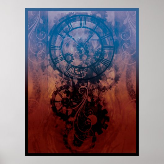 Steampunk Clock Poster (Vorne)