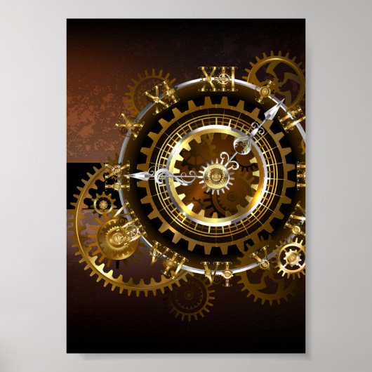 Steampunk clock poster (Vorne)