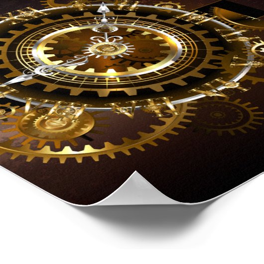 Steampunk clock poster (Ecke)
