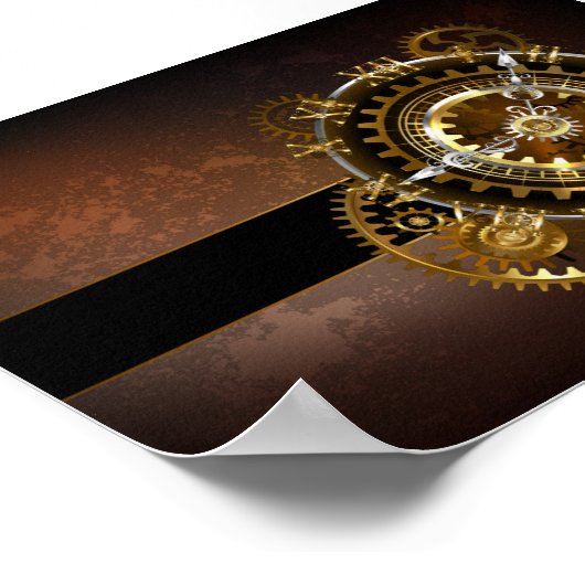 Steampunk clock poster (Ecke)