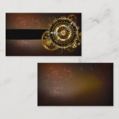 Steampunk clock rabattkarte (Vorne/Hinten)