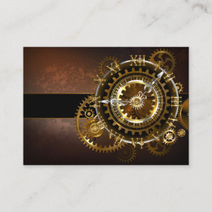 Steampunk clock rabattkarte