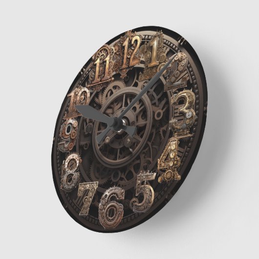 Steampunk Clock Runde Wanduhr (Winkel)