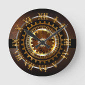 Steampunk clock runde wanduhr (Vorderseite)