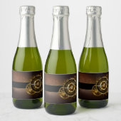 Steampunk clock schaumweinetikett (Flaschen)