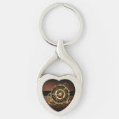 Steampunk clock schlüsselanhänger (Vorderseite)