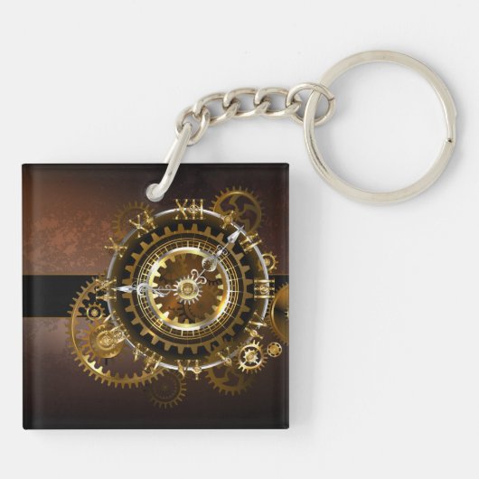 Steampunk clock schlüsselanhänger (Rückseite)