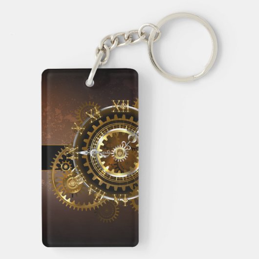 Steampunk clock schlüsselanhänger (Rückseite)
