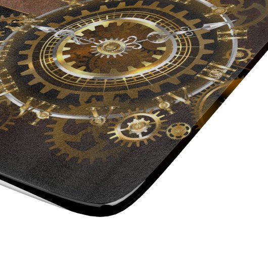 Steampunk clock schneidebrett (Ecke)