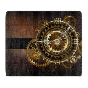 Steampunk clock schneidebrett