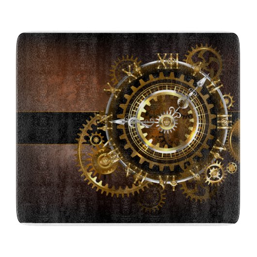 Steampunk clock schneidebrett (Vorderseite)