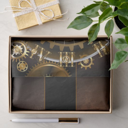 Steampunk clock seidenpapier (Geschenk)