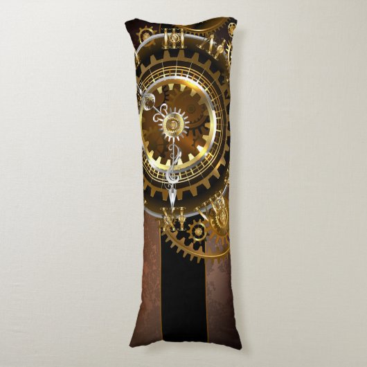 Steampunk clock seitenschläferkissen (Vorderseite Vertikal)